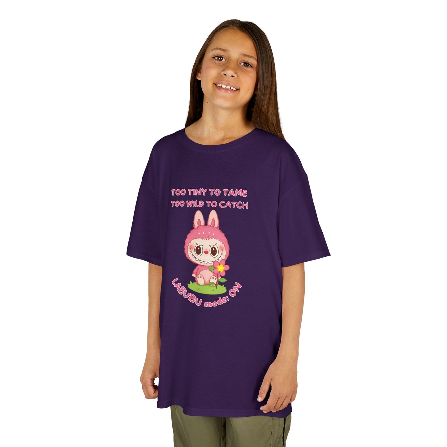 Kids Tee Labubu Mode On Cotton T-Shirt - Fun and Playful Design for Young Fashionistas