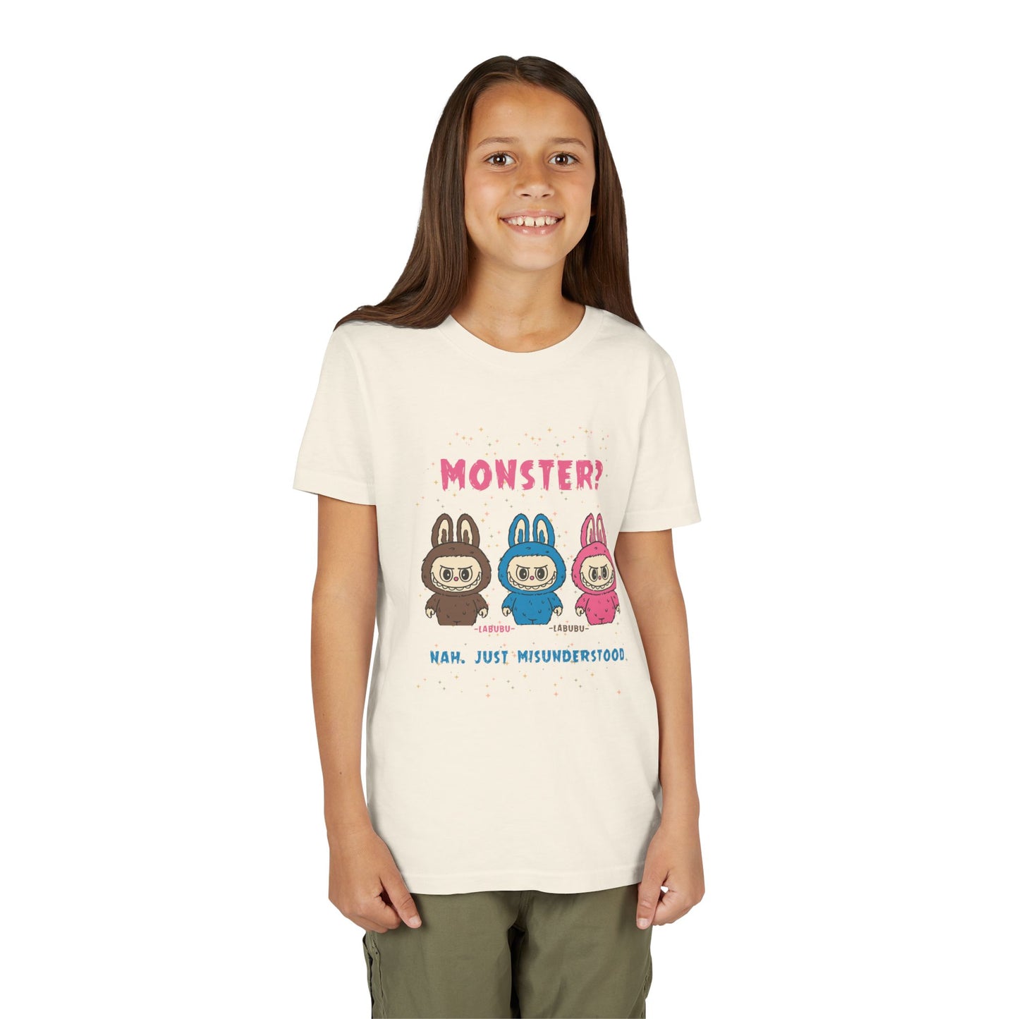 Youth Tee - Labubu Monster Misunderstood Design