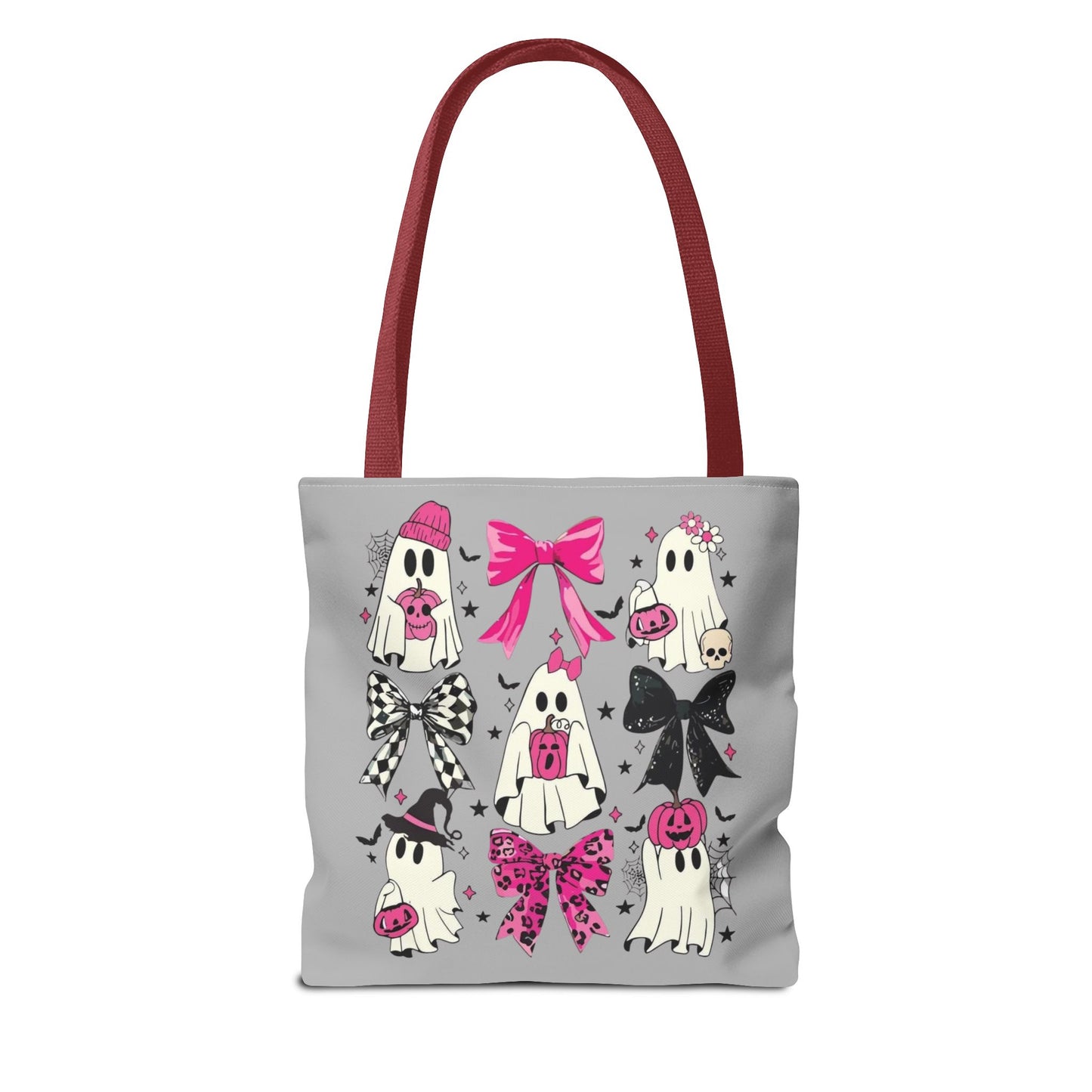 Halloween Tote Bag, Fun Trick-or-Treat Bag, Ghost and bows
