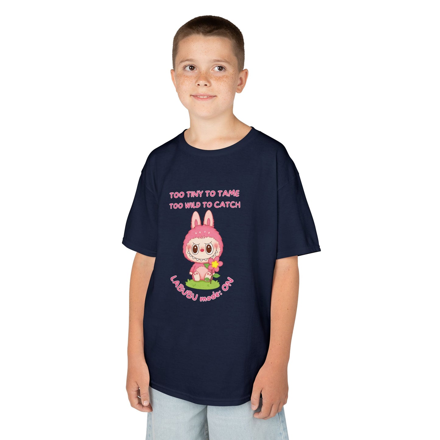 Kids Tee Labubu Mode On Cotton T-Shirt - Fun and Playful Design for Young Fashionistas