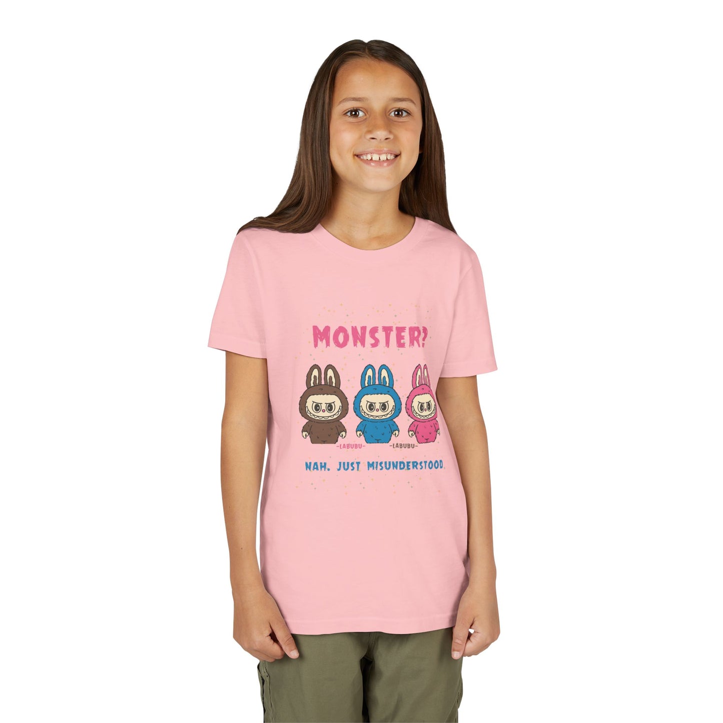 Youth Tee - Labubu Monster Misunderstood Design