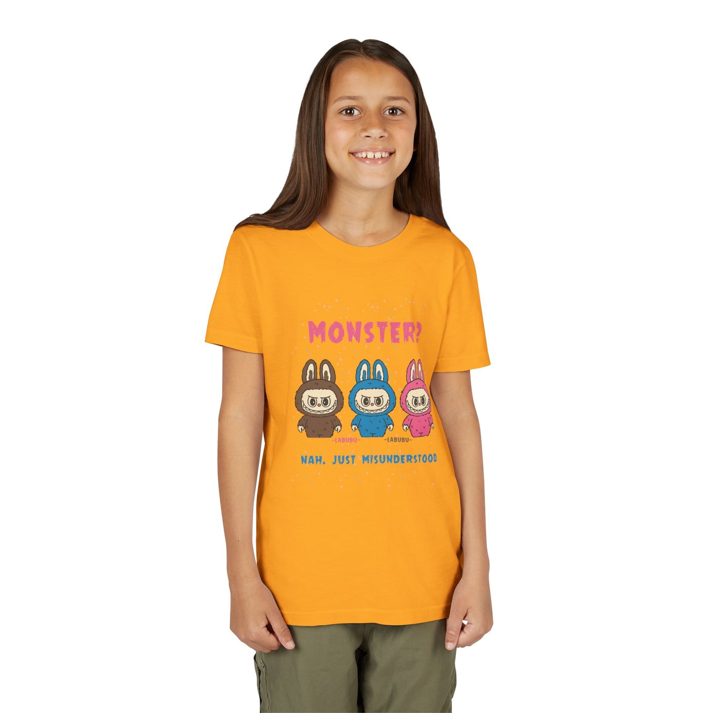 Youth Tee - Labubu Monster Misunderstood Design
