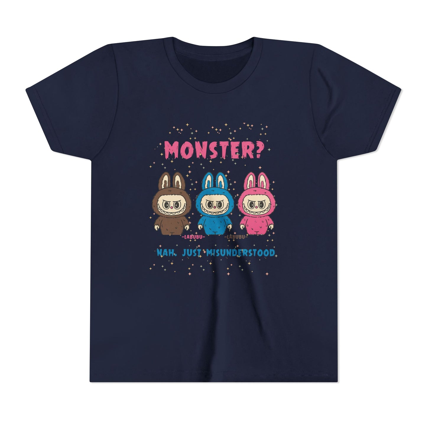 Youth Tee - Labubu Monster Misunderstood Design
