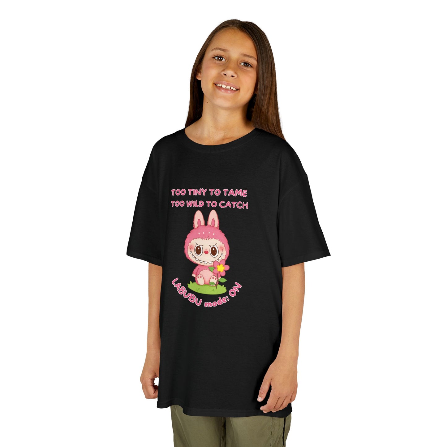 Kids Tee Labubu Mode On Cotton T-Shirt - Fun and Playful Design for Young Fashionistas