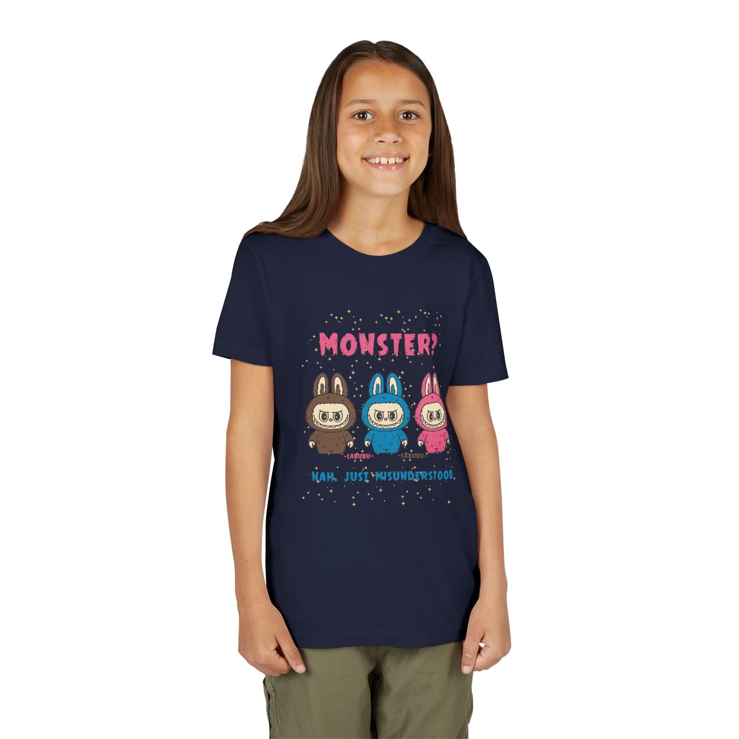 Youth Tee - Labubu Monster Misunderstood Design