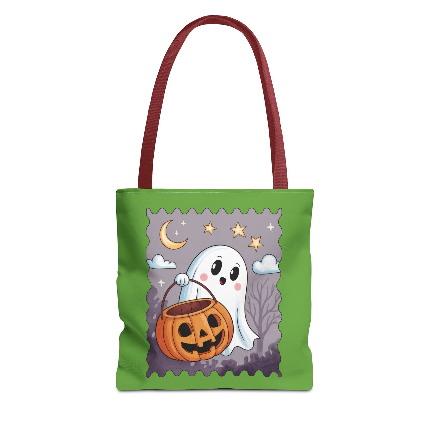 Ghost Stamp Halloween Tote Bag