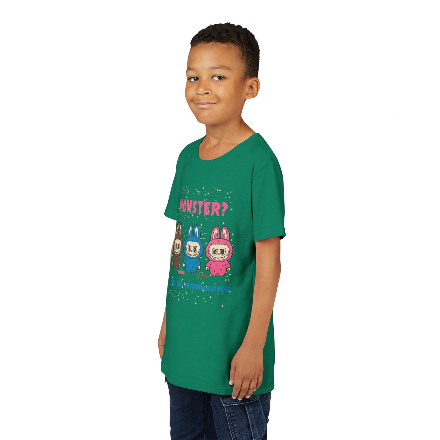 Youth Tee - Labubu Monster Misunderstood Design