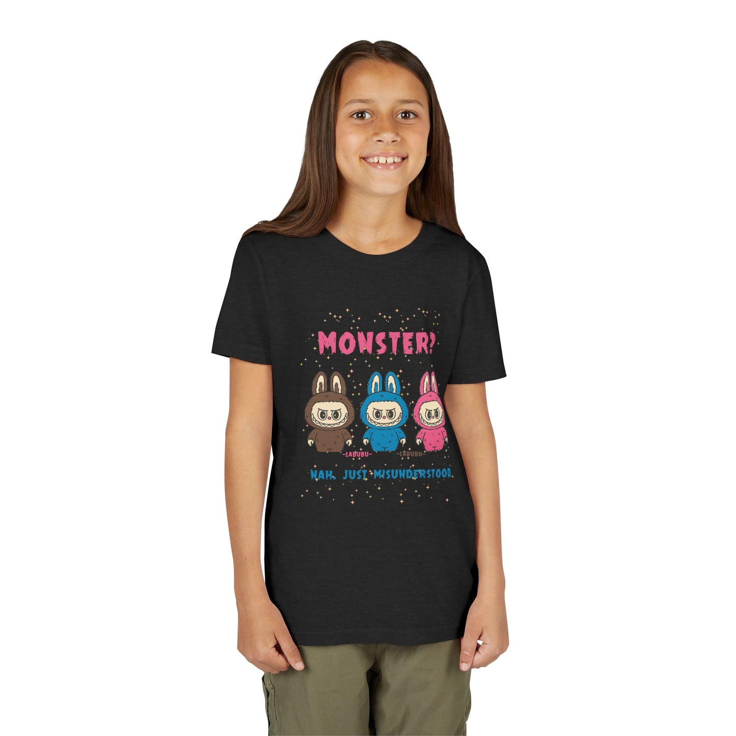Youth Tee - Labubu Monster Misunderstood Design