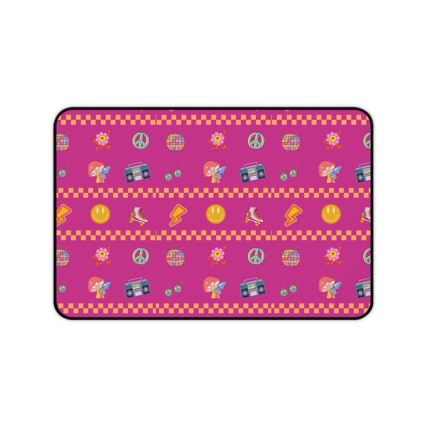 Desk Mat - Colorful Retro Fun Patterns