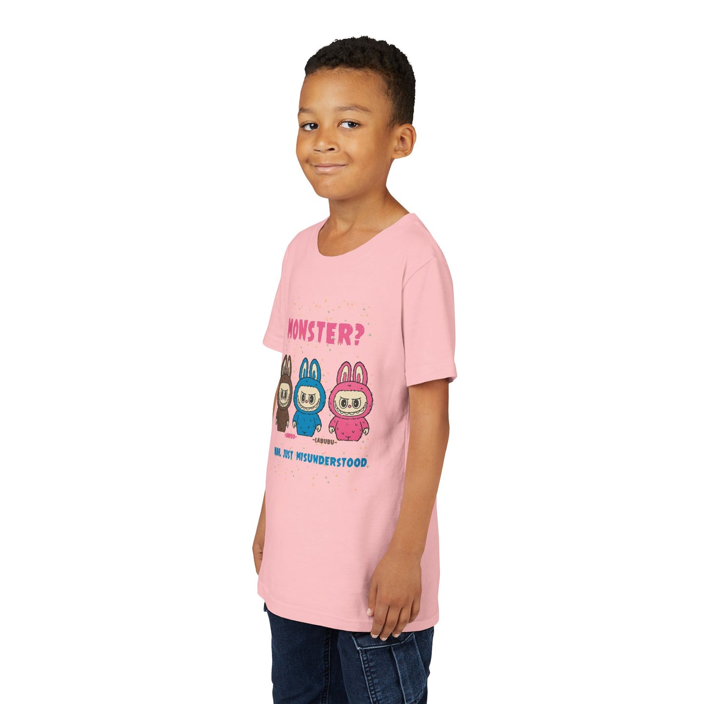 Youth Tee - Labubu Monster Misunderstood Design