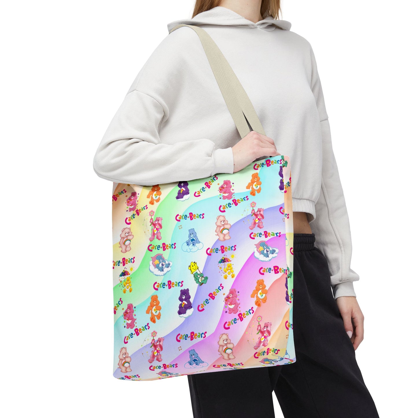 Colorful Care Bear Tote Bag