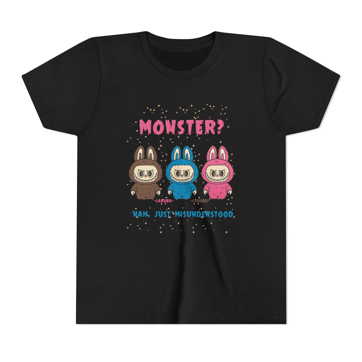 Youth Tee - Labubu Monster Misunderstood Design