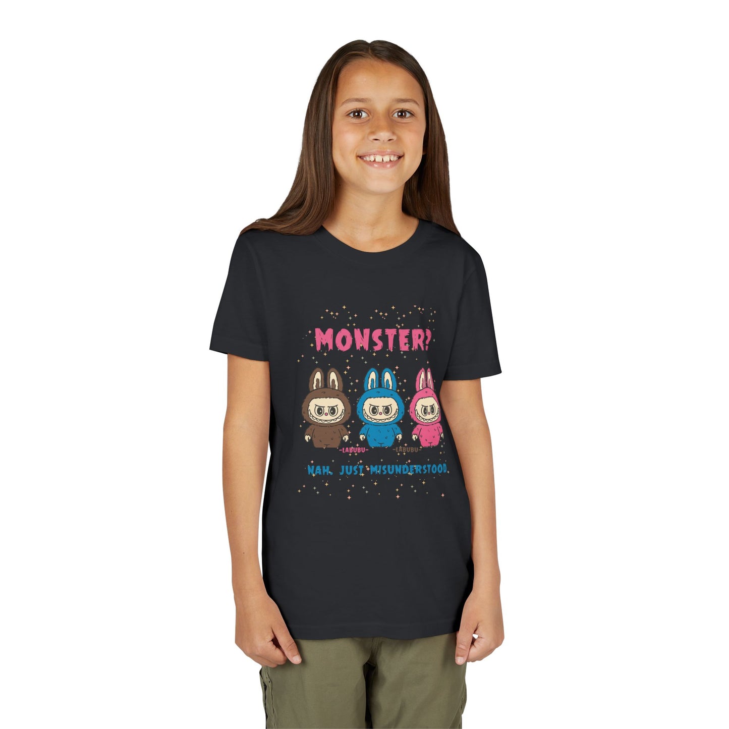 Youth Tee - Labubu Monster Misunderstood Design