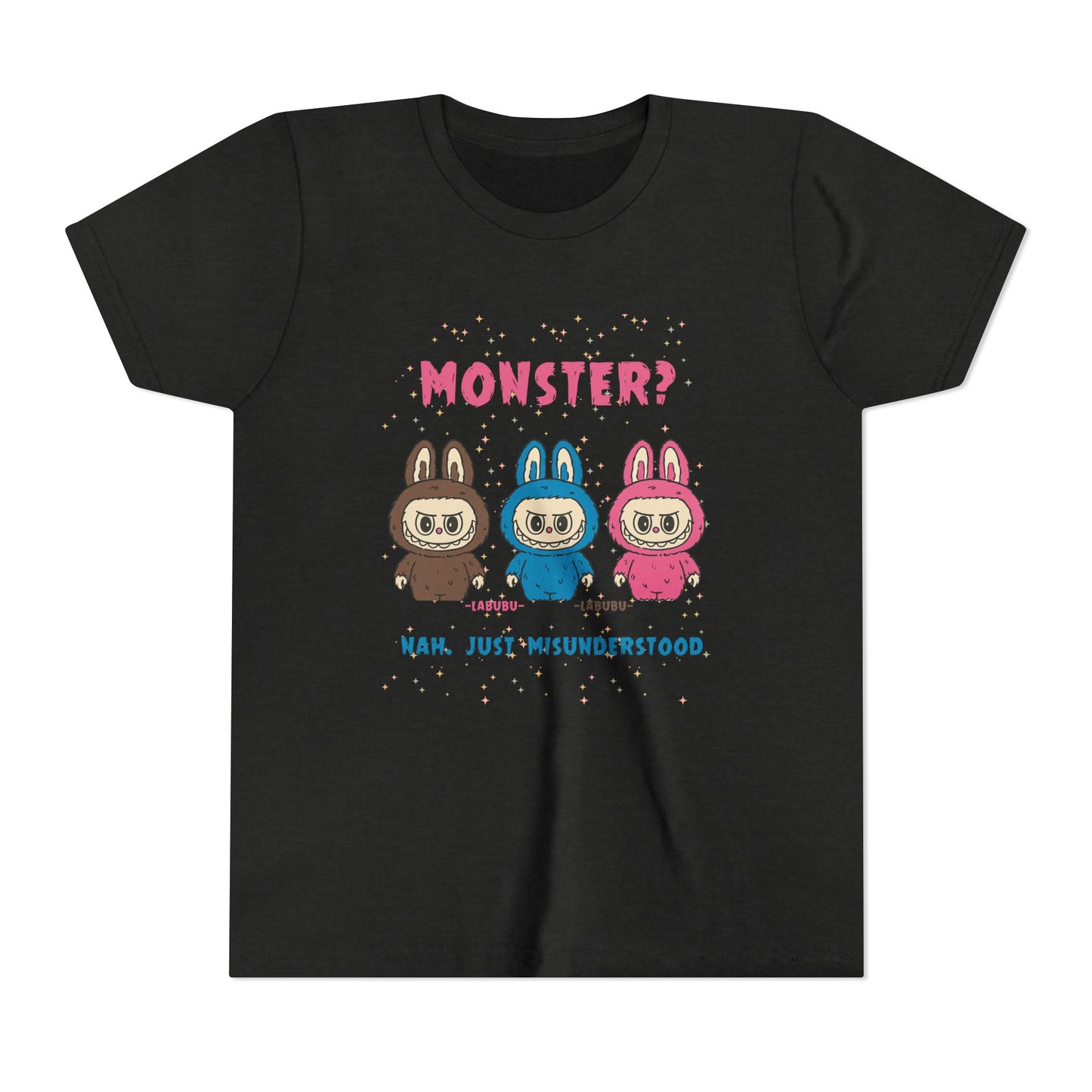 Youth Tee - Labubu Monster Misunderstood Design