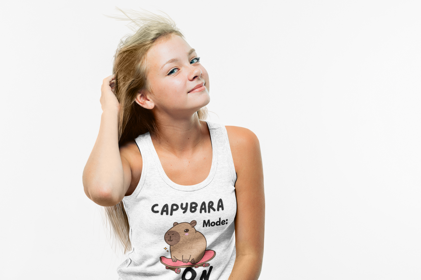 Capybara Mode On Kids Tee