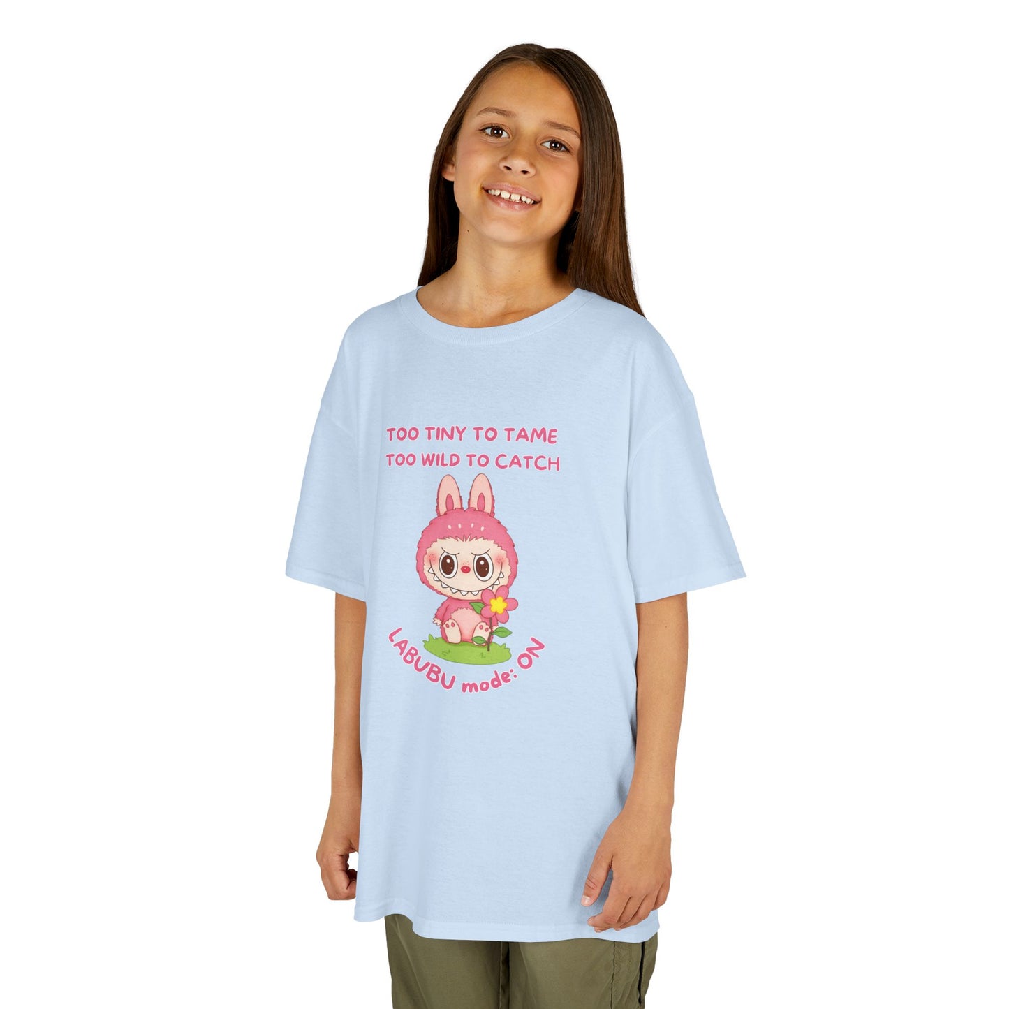 Kids Tee Labubu Mode On Cotton T-Shirt - Fun and Playful Design for Young Fashionistas
