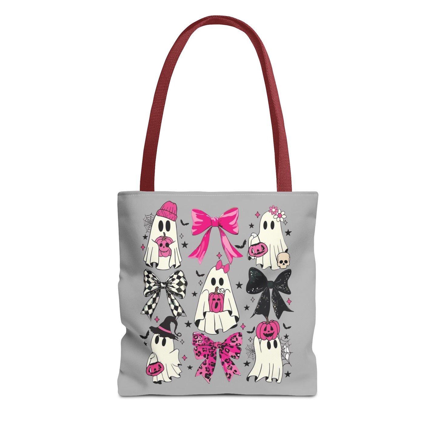 Halloween Tote Bag, Fun Trick-or-Treat Bag, Ghost and bows