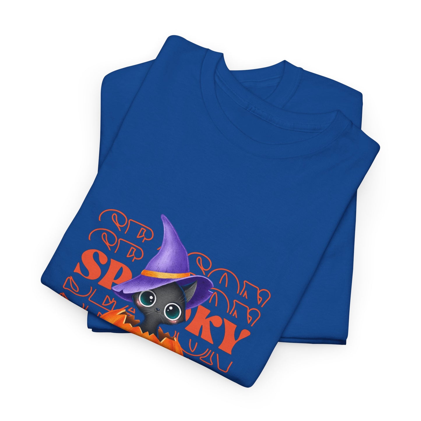 Halloween Spooky Unisex Heavy Cotton Tee, Fun Graphic Tee, Pumpkin Shirt, Casual Fall Wear, Halloween Costume, Unisex Tee