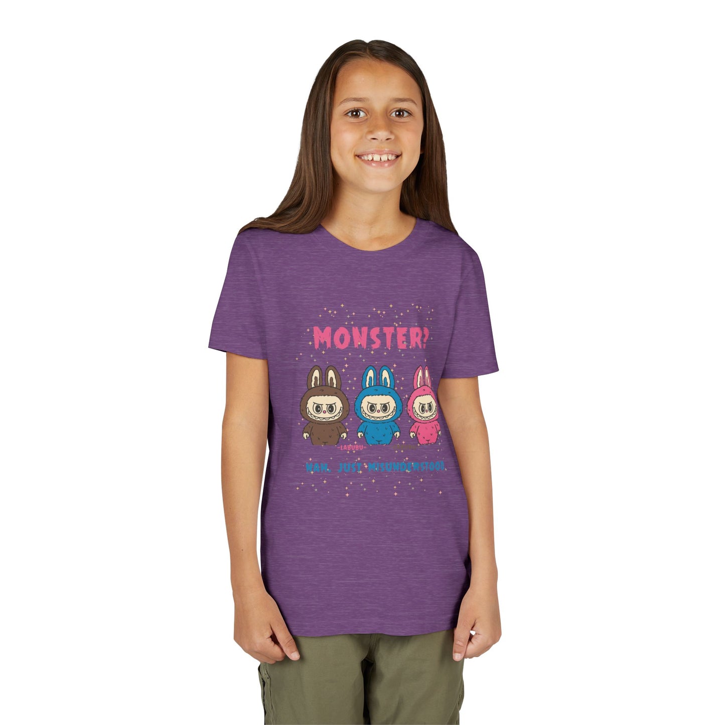Youth Tee - Labubu Monster Misunderstood Design