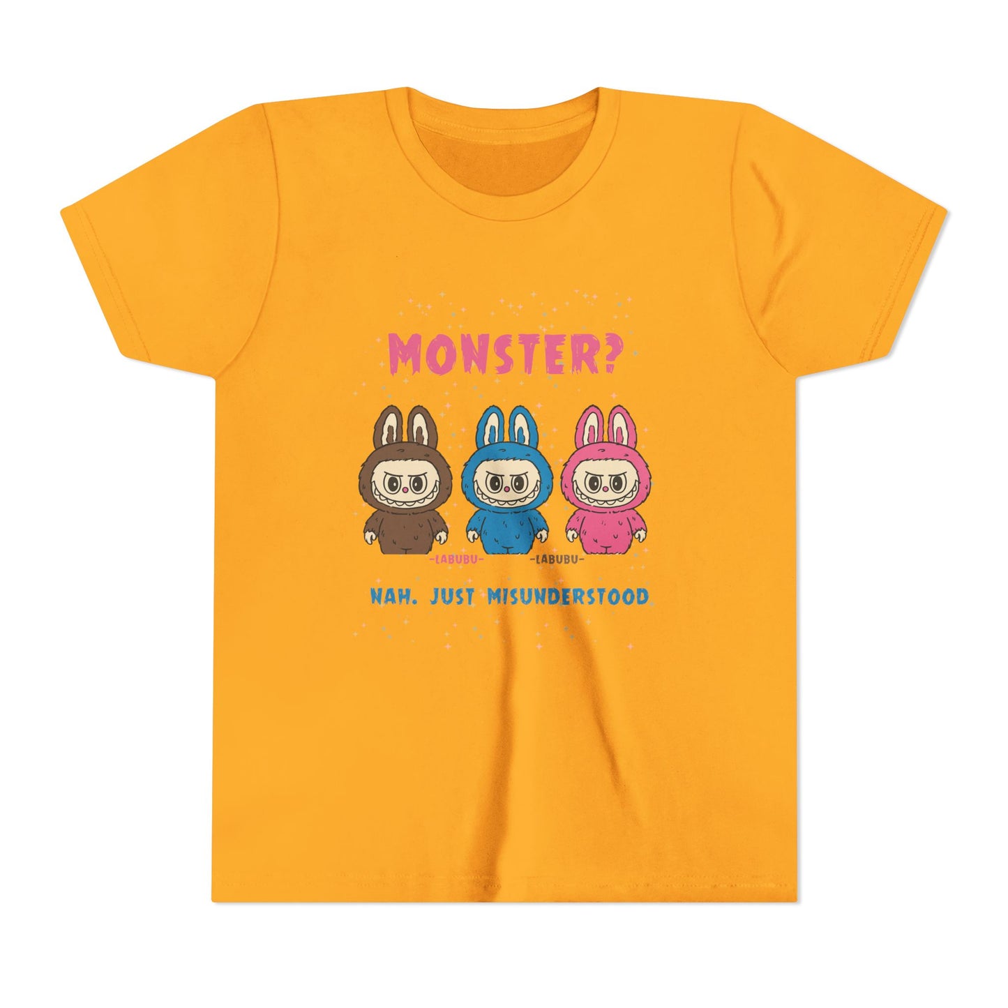 Youth Tee - Labubu Monster Misunderstood Design