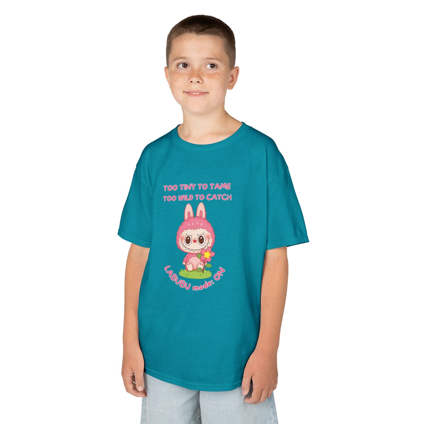 Kids Tee Labubu Mode On Cotton T-Shirt - Fun and Playful Design for Young Fashionistas