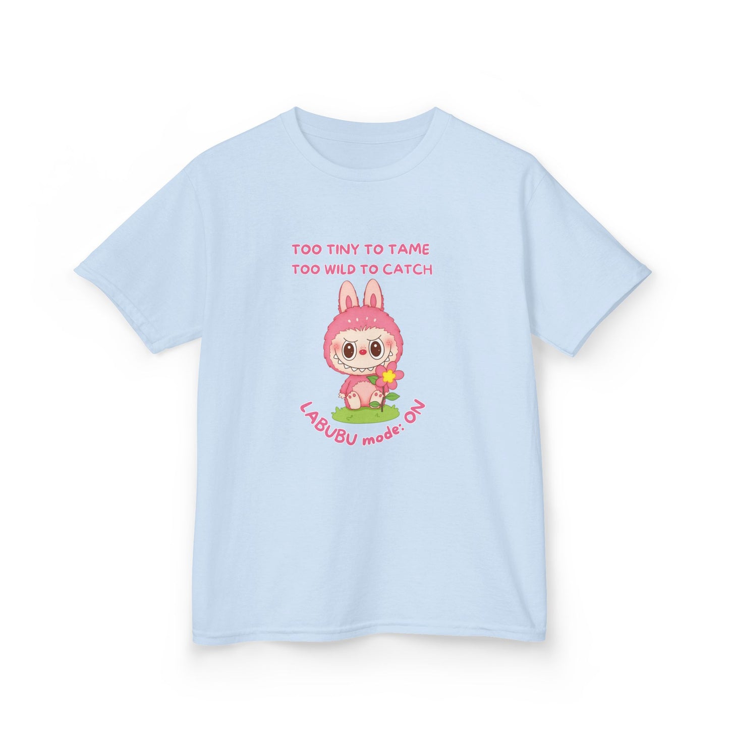 Kids Tee Labubu Mode On Cotton T-Shirt - Fun and Playful Design for Young Fashionistas