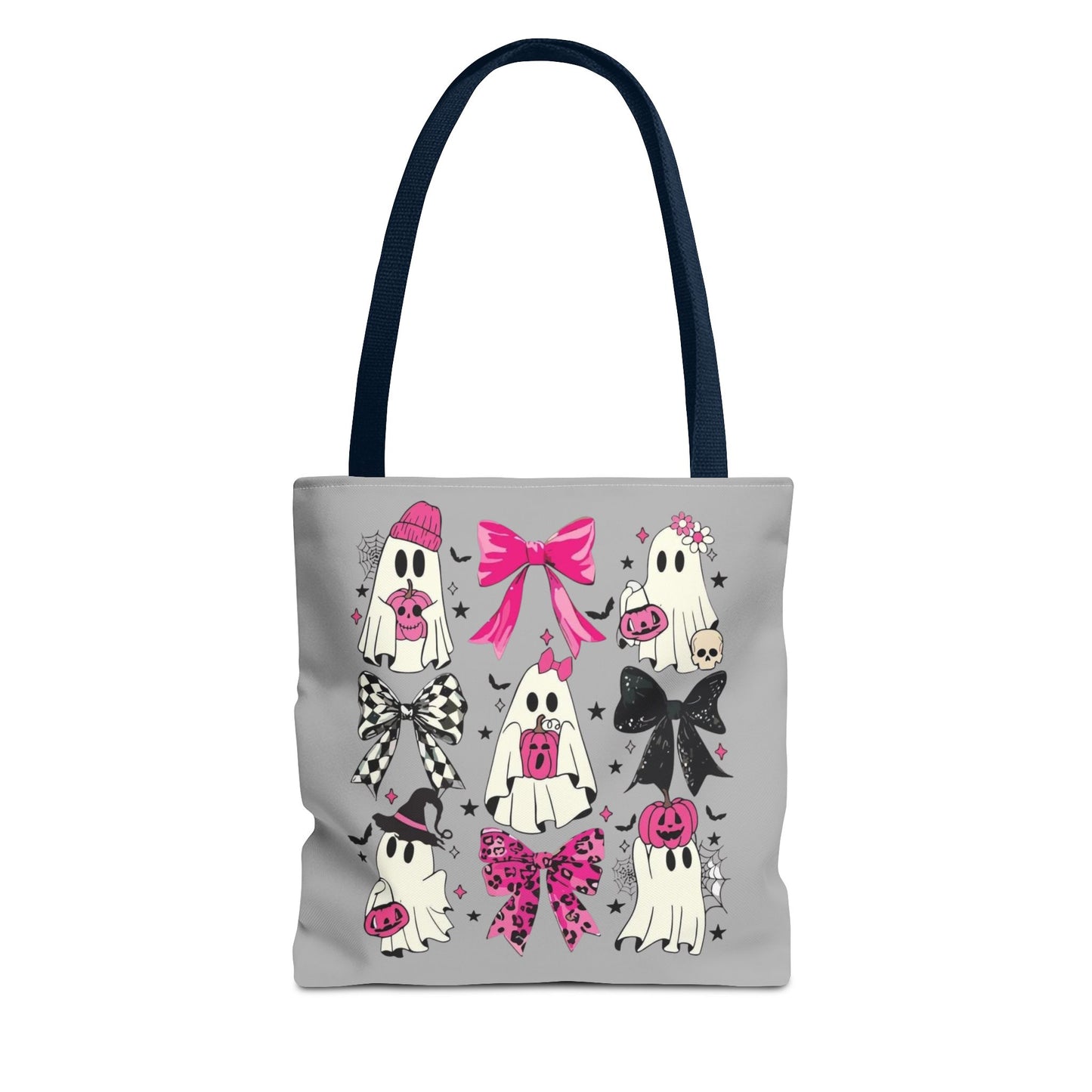 Halloween Tote Bag, Fun Trick-or-Treat Bag, Ghost and bows