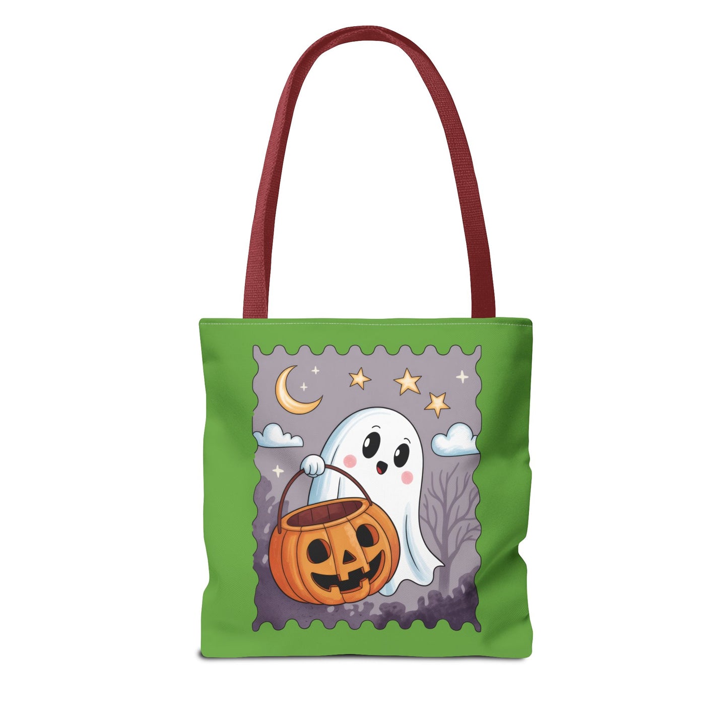 Ghost Stamp Halloween Tote Bag