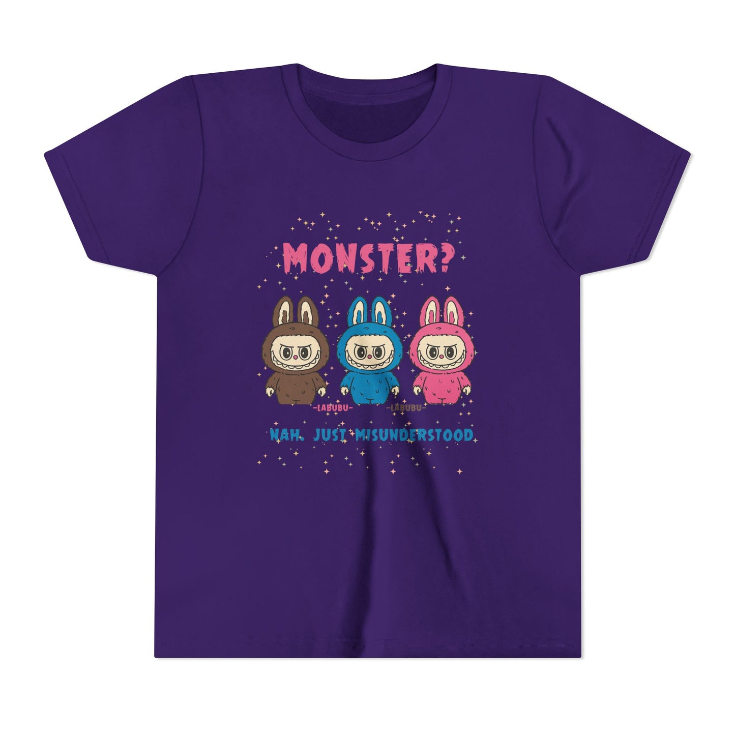 Youth Tee - Labubu Monster Misunderstood Design