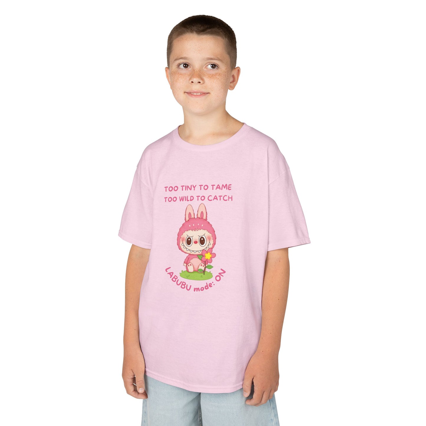 Kids Tee Labubu Mode On Cotton T-Shirt - Fun and Playful Design for Young Fashionistas