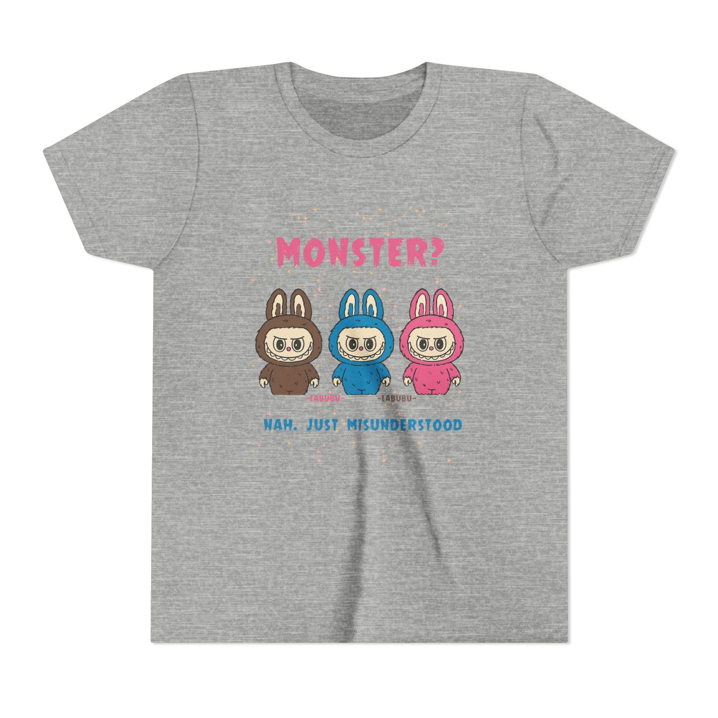 Youth Tee - Labubu Monster Misunderstood Design