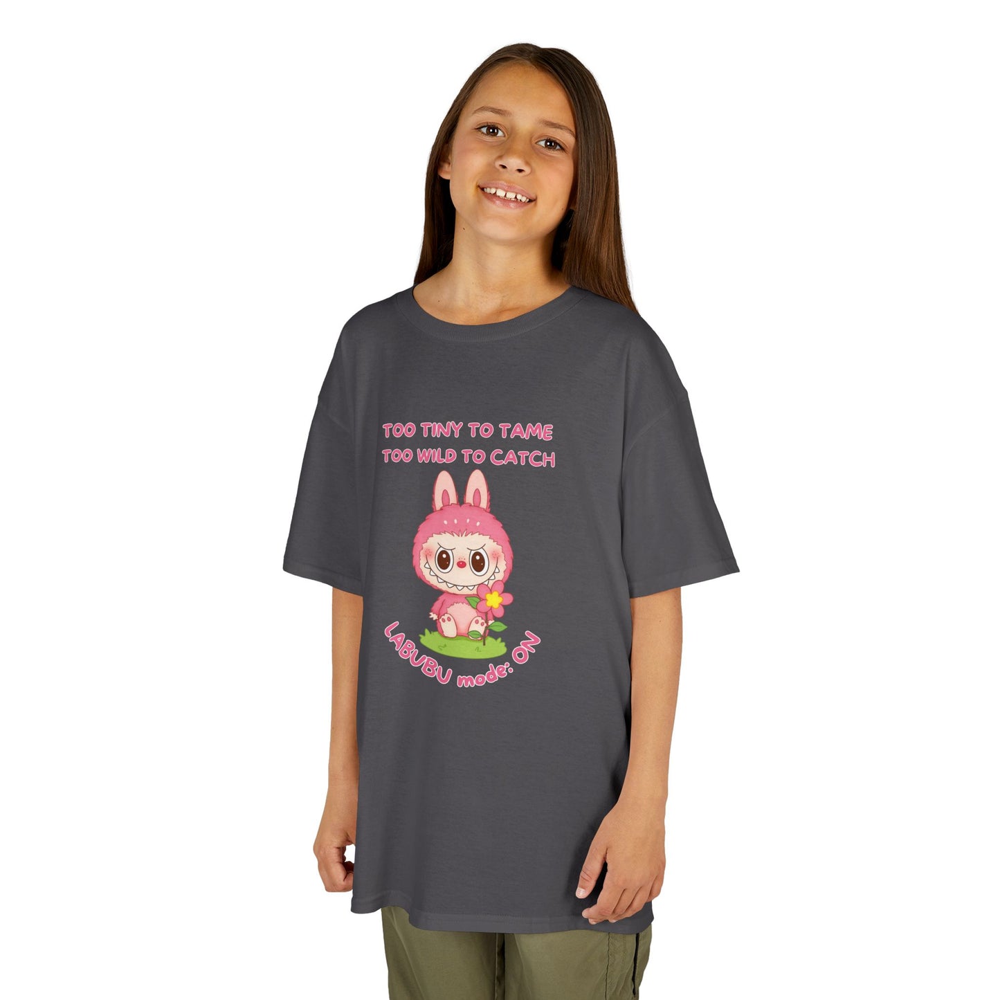 Kids Tee Labubu Mode On Cotton T-Shirt - Fun and Playful Design for Young Fashionistas