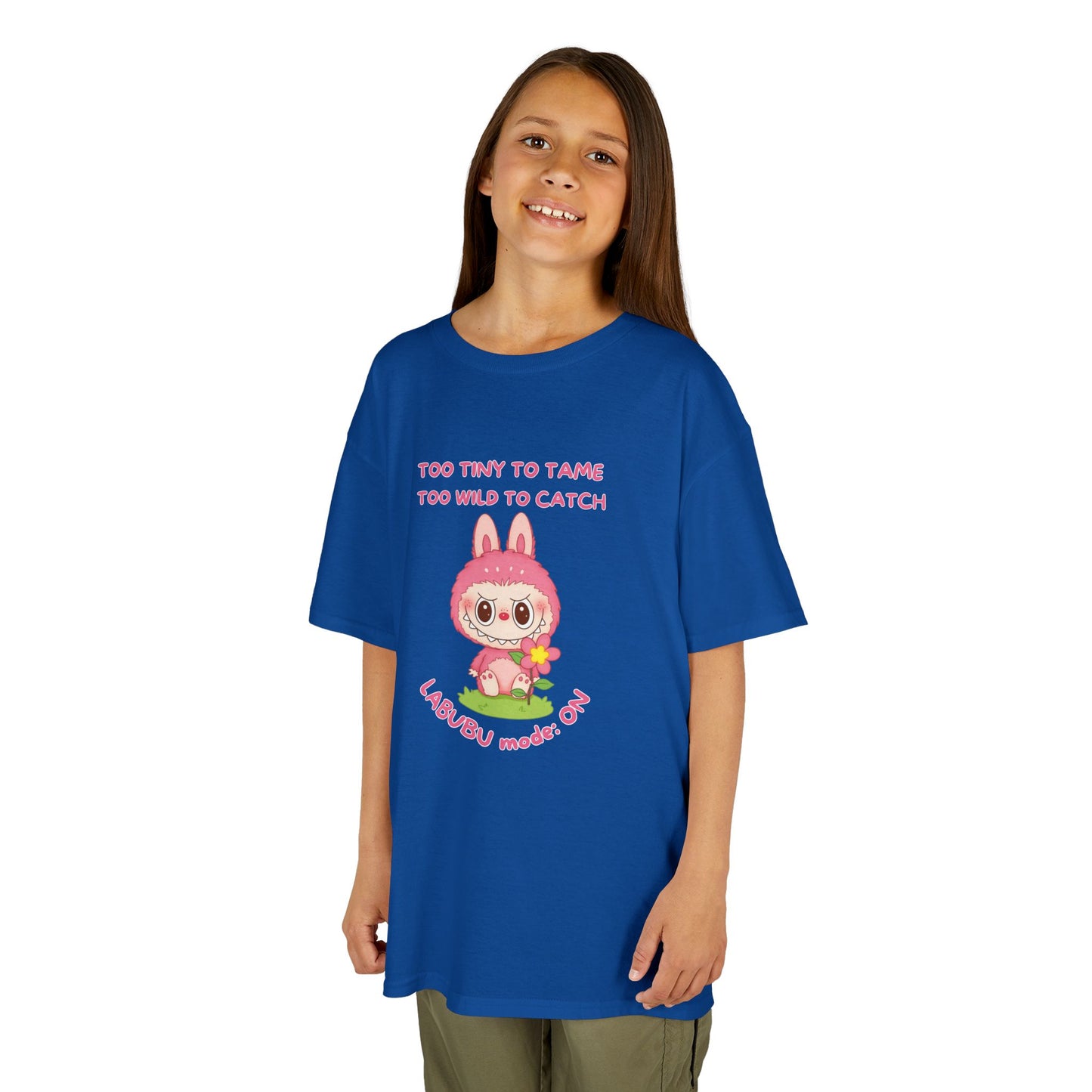 Kids Tee Labubu Mode On Cotton T-Shirt - Fun and Playful Design for Young Fashionistas