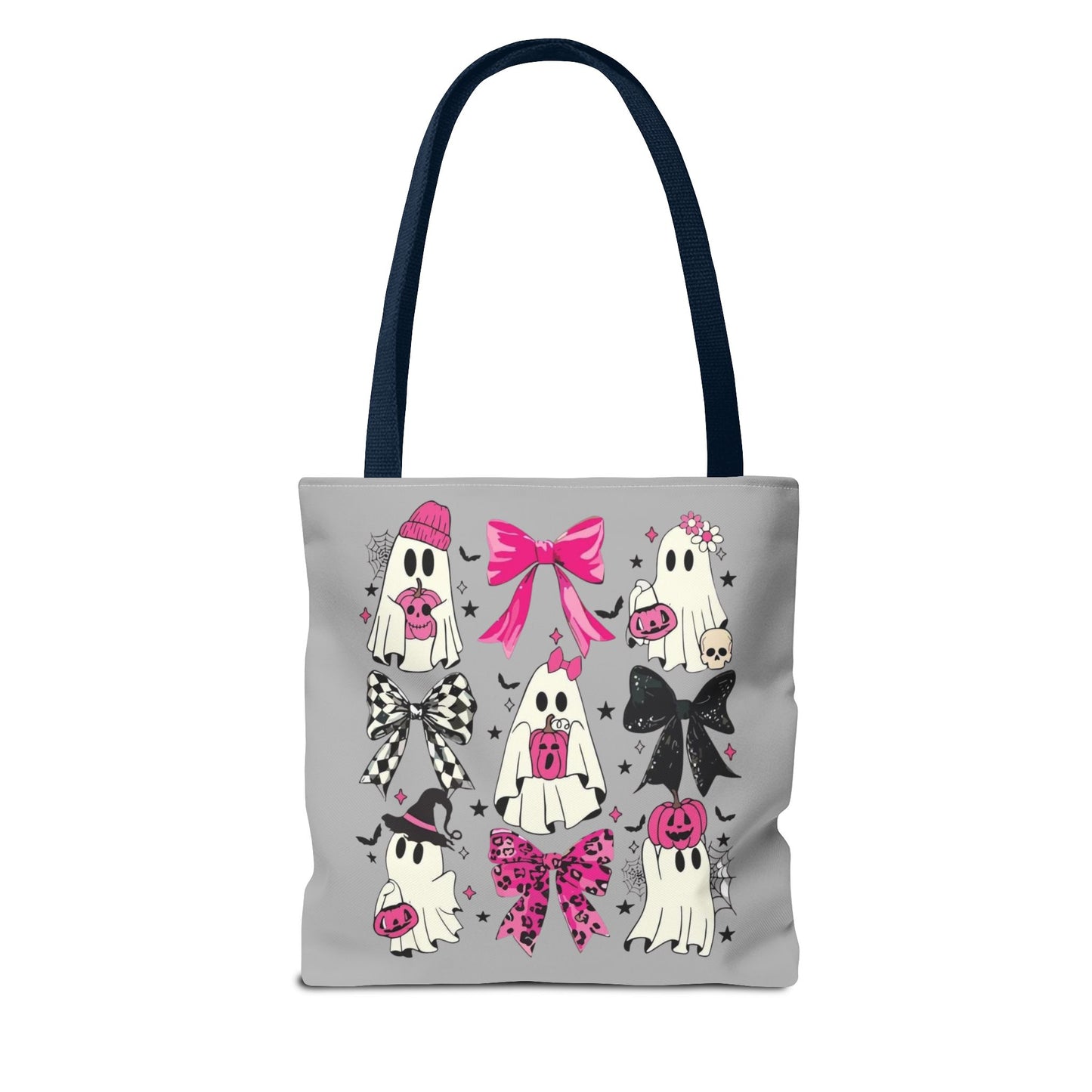 Halloween Tote Bag, Fun Trick-or-Treat Bag, Ghost and bows