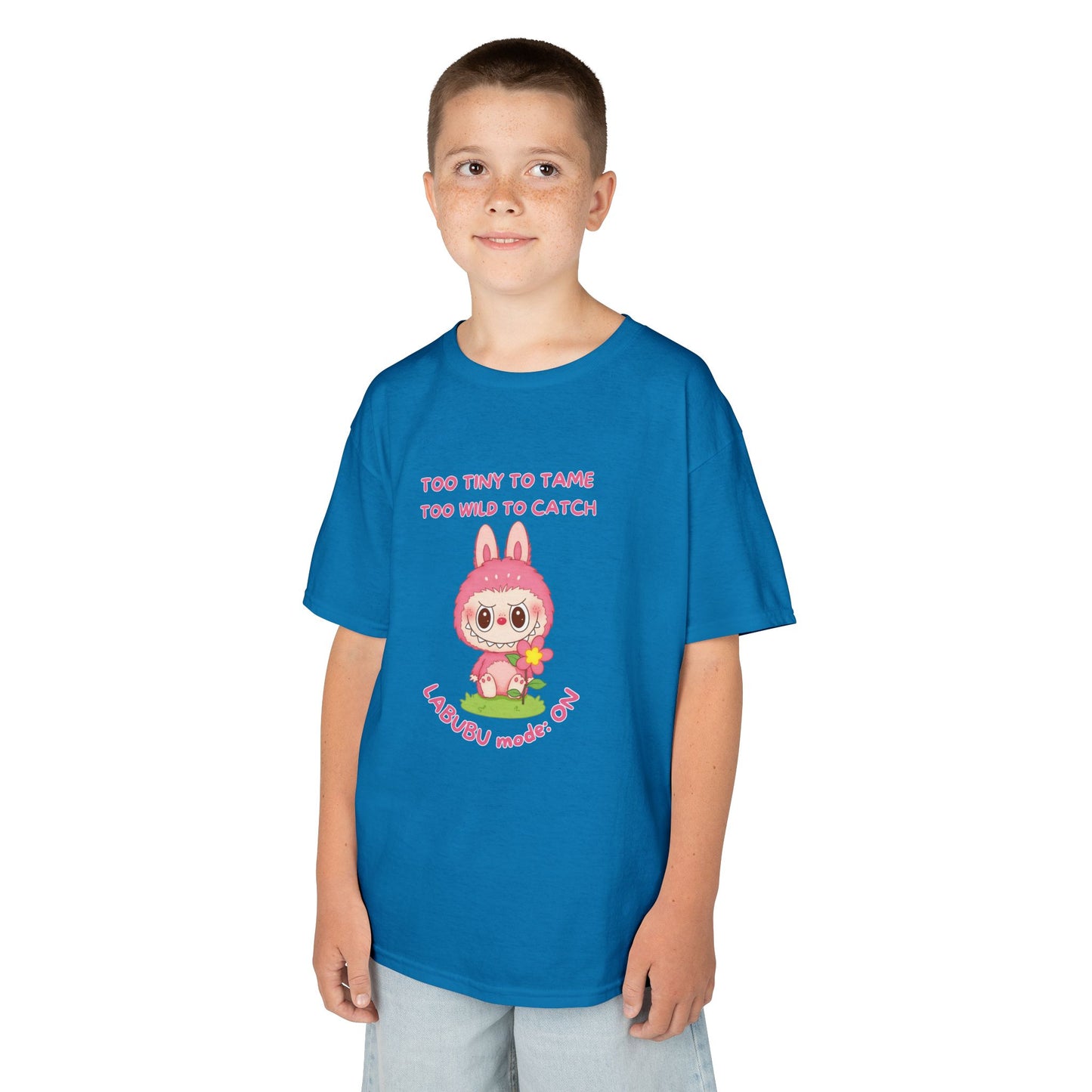 Kids Tee Labubu Mode On Cotton T-Shirt - Fun and Playful Design for Young Fashionistas