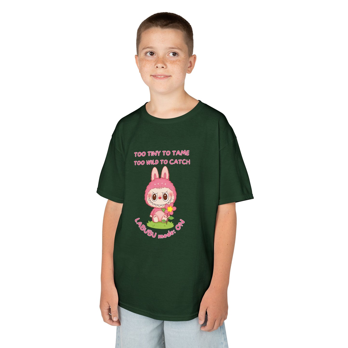 Kids Tee Labubu Mode On Cotton T-Shirt - Fun and Playful Design for Young Fashionistas