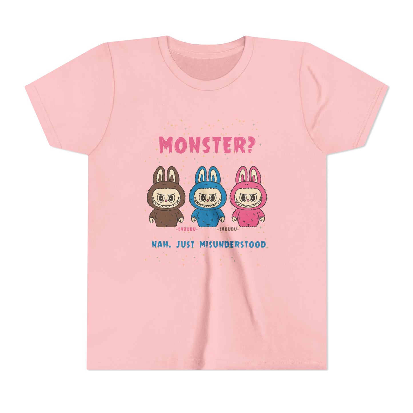 Youth Tee - Labubu Monster Misunderstood Design