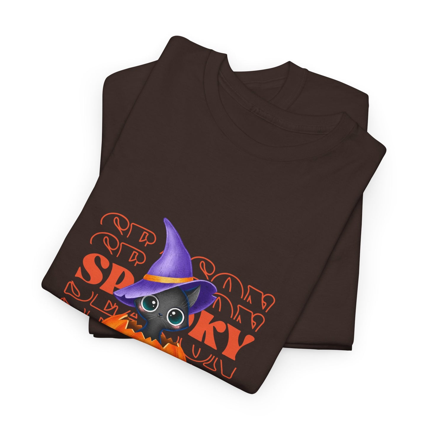 Halloween Spooky Unisex Heavy Cotton Tee, Fun Graphic Tee, Pumpkin Shirt, Casual Fall Wear, Halloween Costume, Unisex Tee