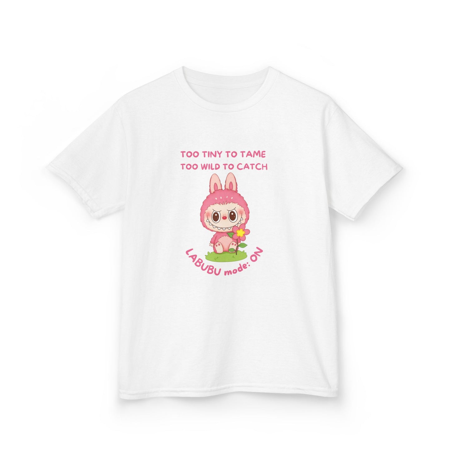 Kids Tee Labubu Mode On Cotton T-Shirt - Fun and Playful Design for Young Fashionistas