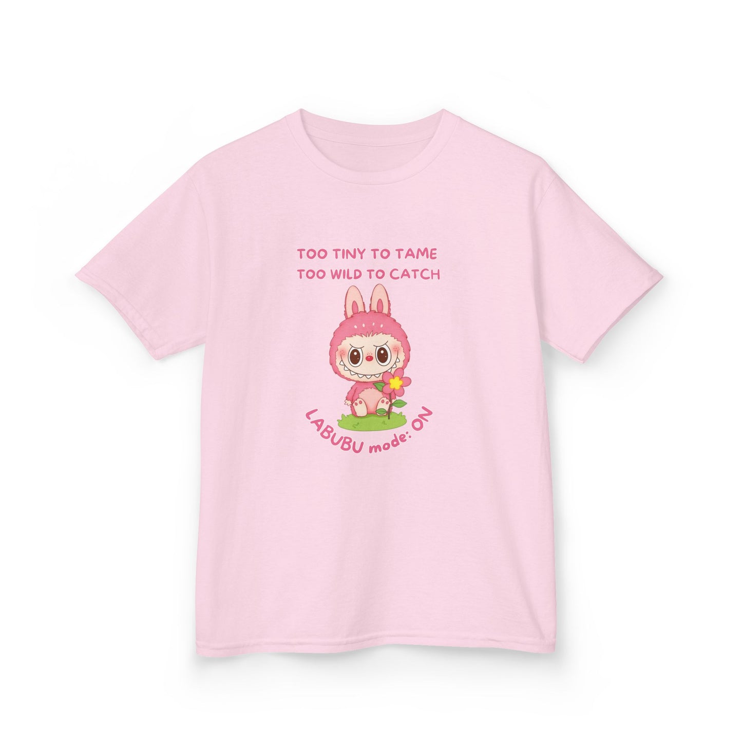 Kids Tee Labubu Mode On Cotton T-Shirt - Fun and Playful Design for Young Fashionistas