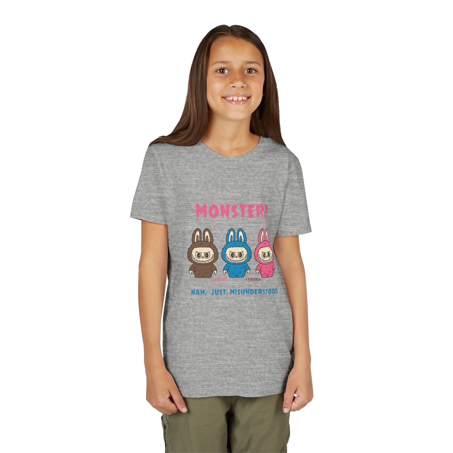 Youth Tee - Labubu Monster Misunderstood Design