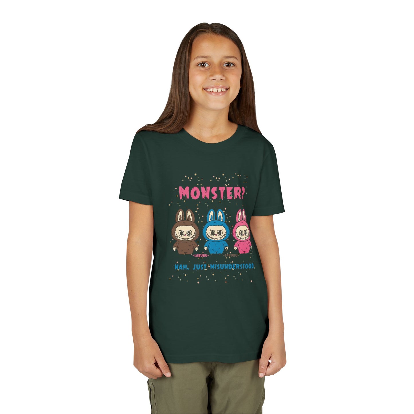 Youth Tee - Labubu Monster Misunderstood Design