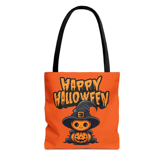 Halloween Pumpkin/Witch Tote Bag