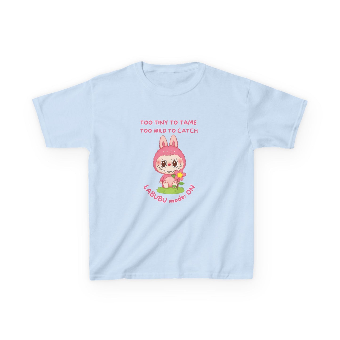 Kids Tee Labubu Mode On Cotton T-Shirt - Fun and Playful Design for Young Fashionistas
