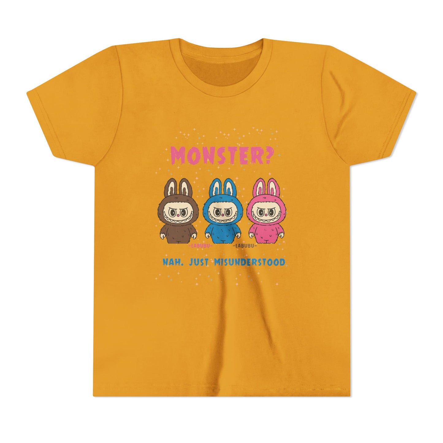 Youth Tee - Labubu Monster Misunderstood Design