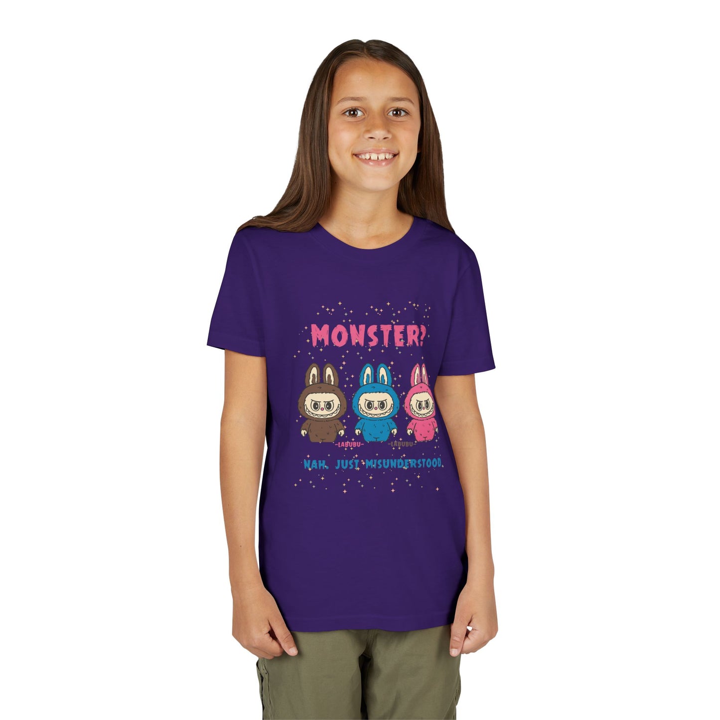 Youth Tee - Labubu Monster Misunderstood Design