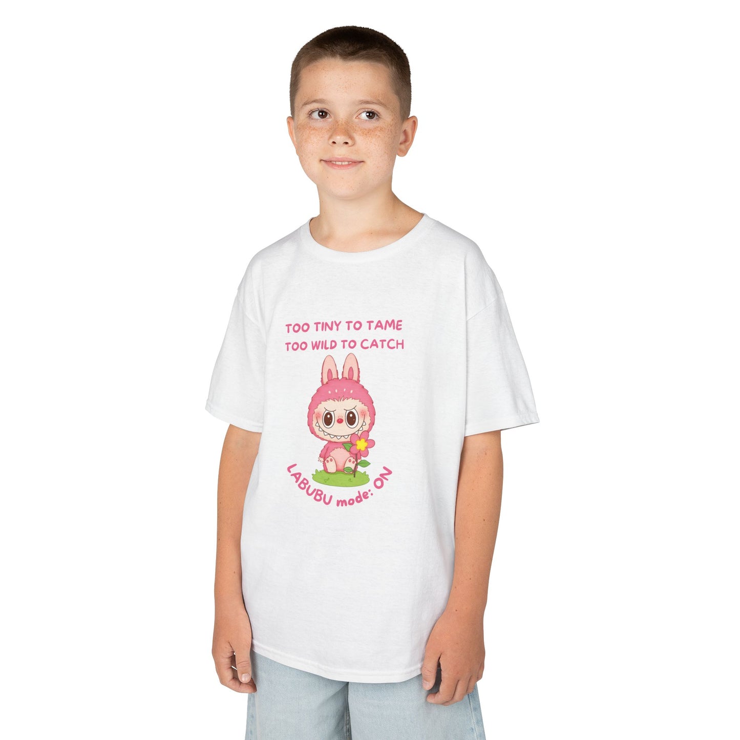 Kids Tee Labubu Mode On Cotton T-Shirt - Fun and Playful Design for Young Fashionistas