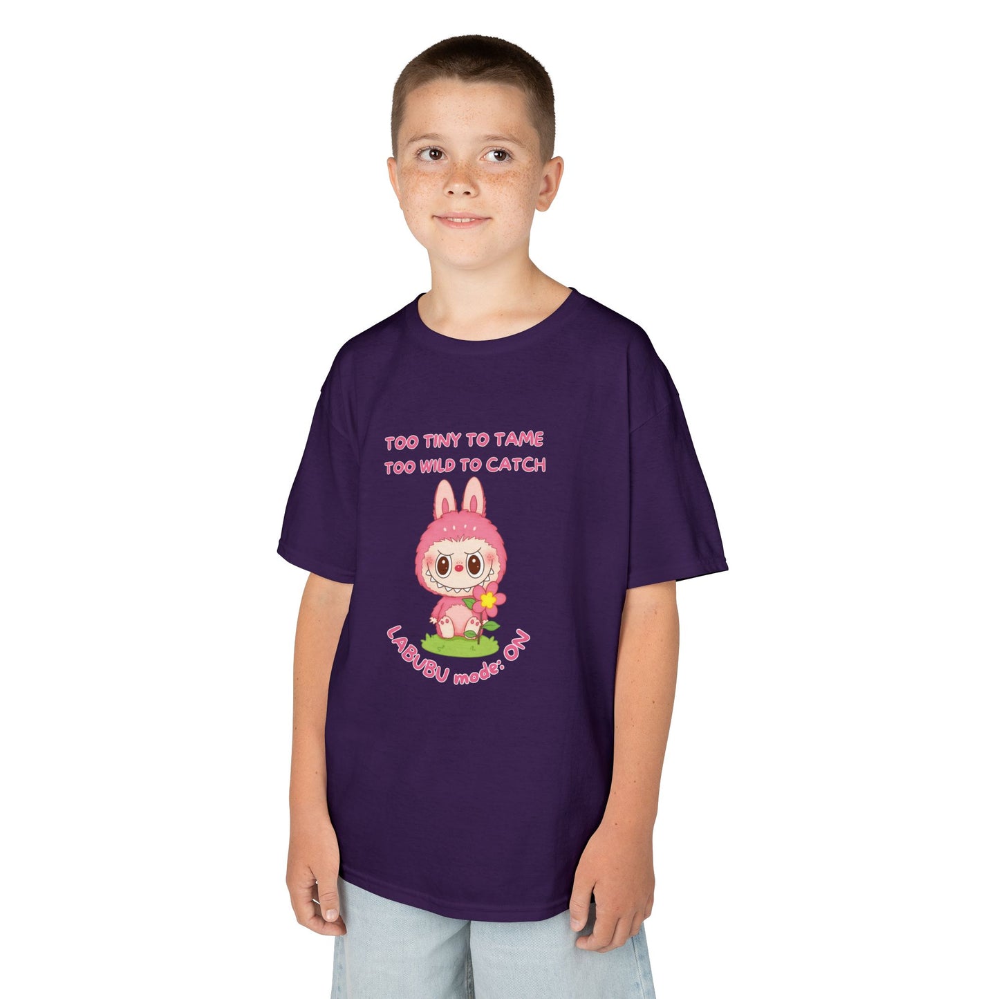 Kids Tee Labubu Mode On Cotton T-Shirt - Fun and Playful Design for Young Fashionistas