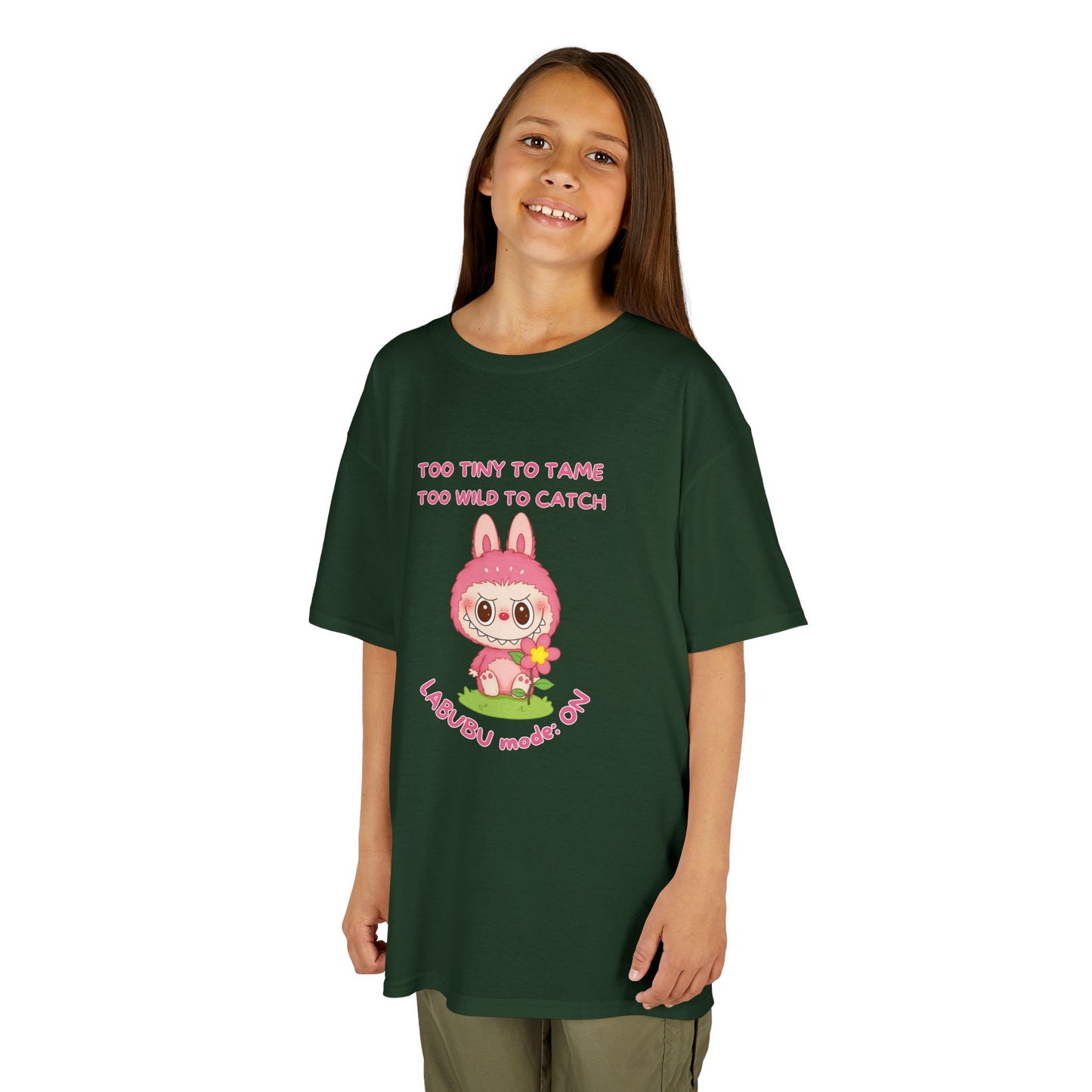 Kids Tee Labubu Mode On Cotton T-Shirt - Fun and Playful Design for Young Fashionistas