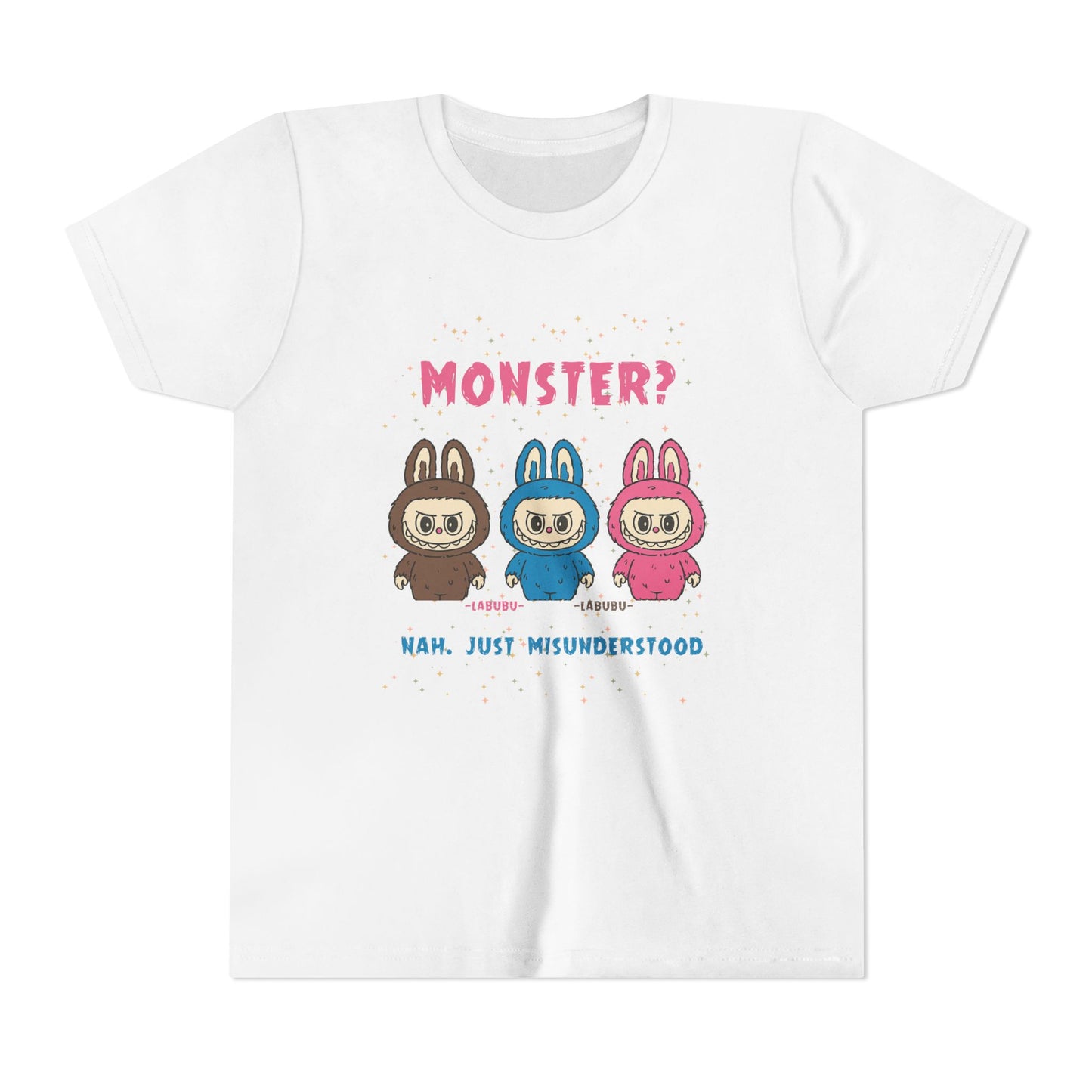 Youth Tee - Labubu Monster Misunderstood Design